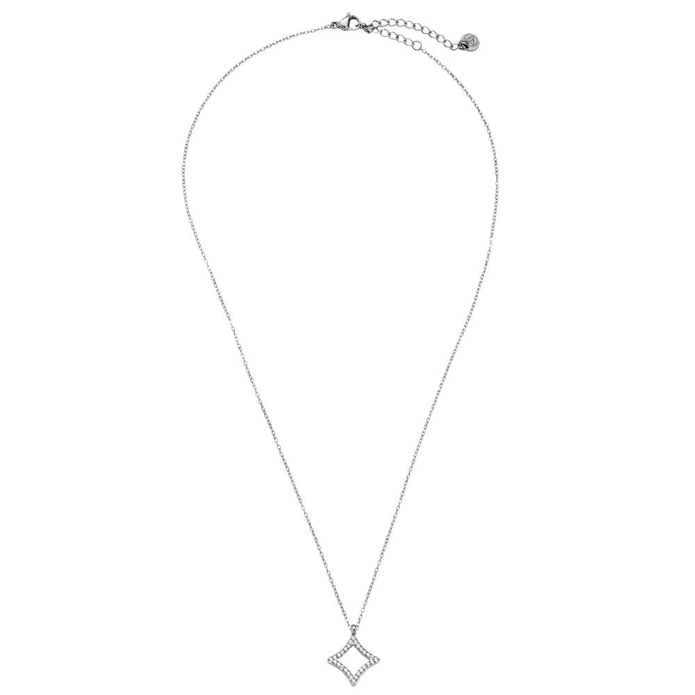 41cm Diamond Rhombus Halskette 14K vergoldet