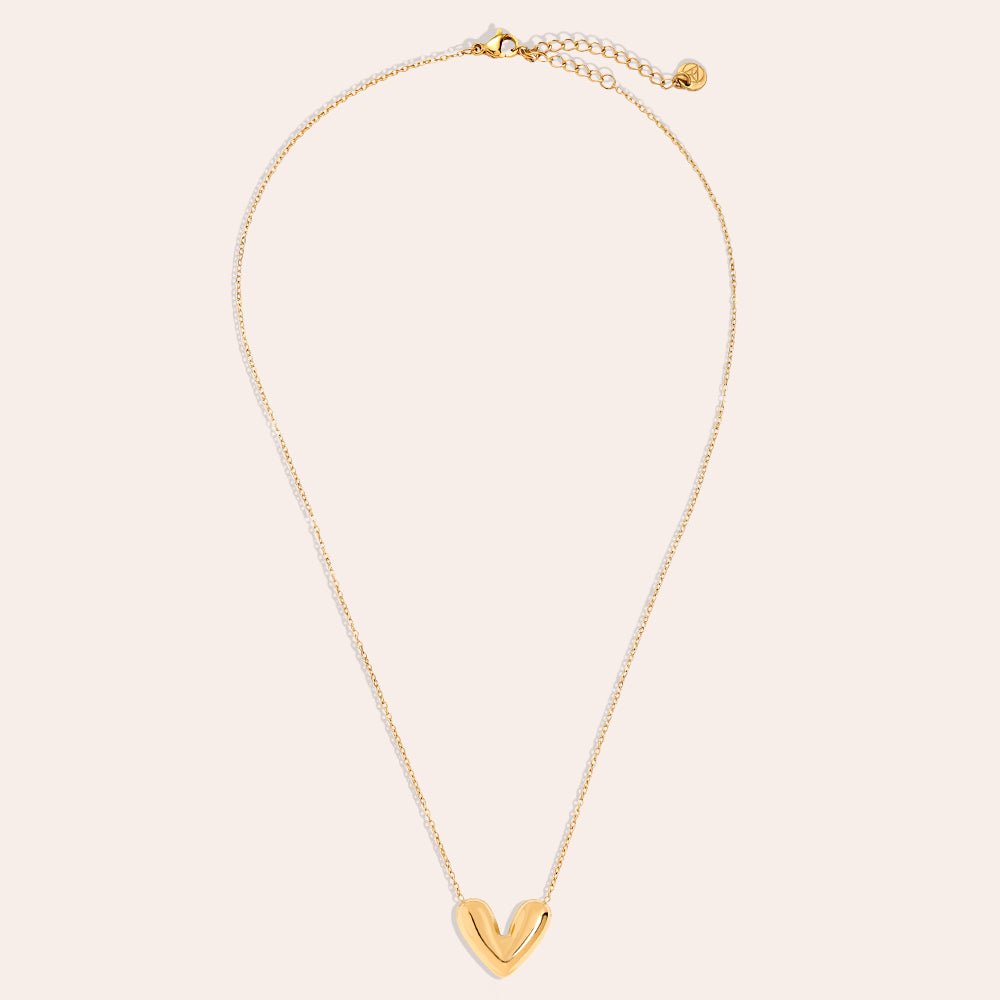 40cm Glory Heart Halskette 14K vergoldet