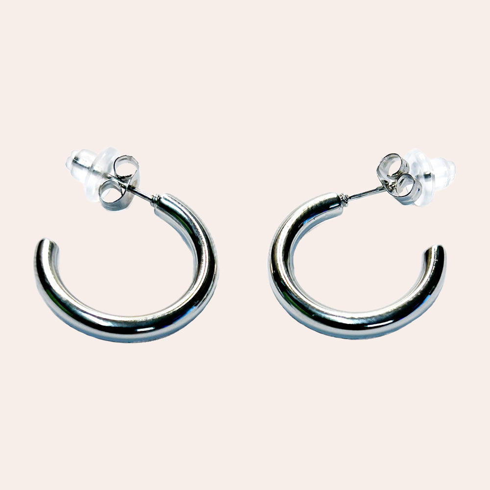 20mm Simple Hoop Ohrringe 14K vergoldet