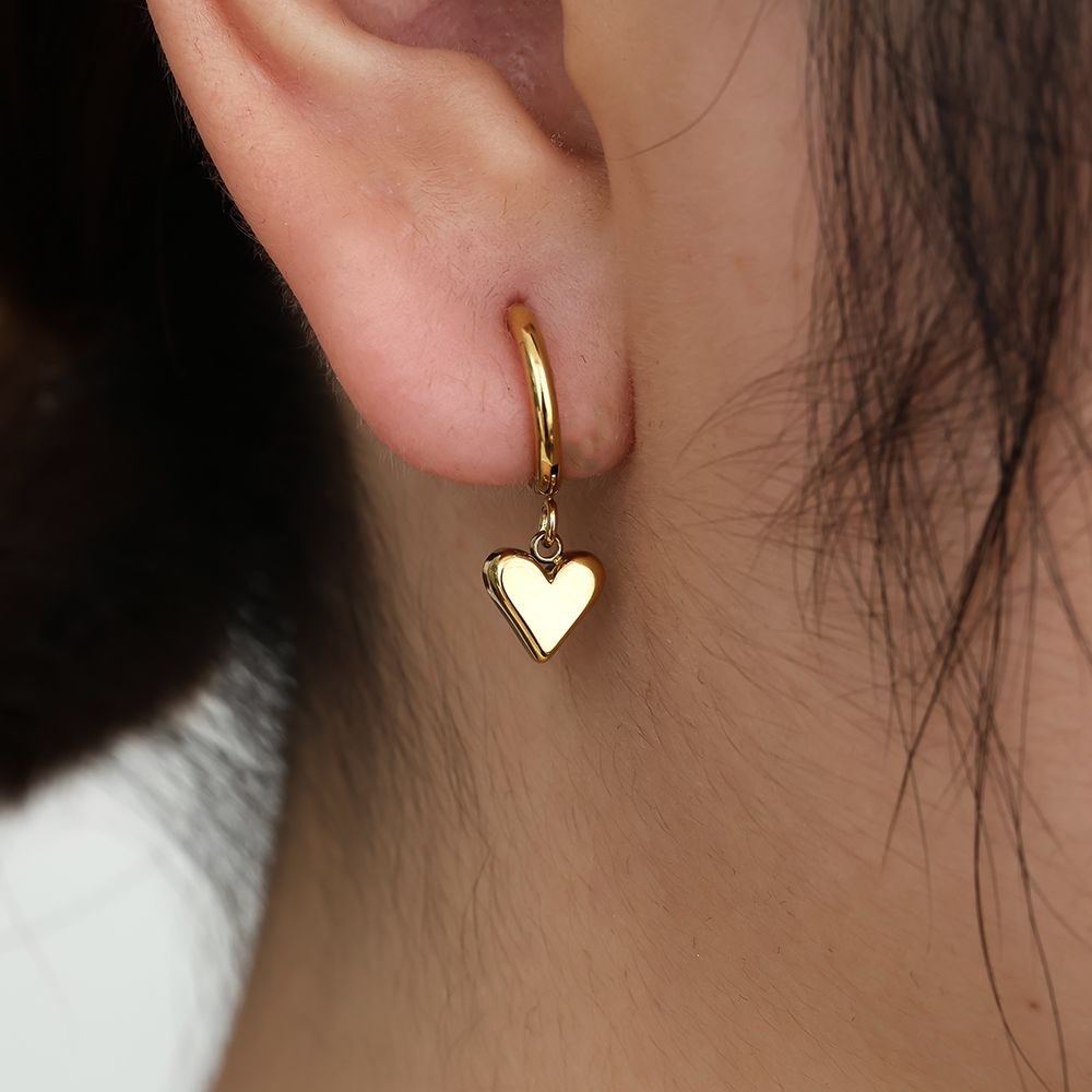 Classic Heart Ohrringe 14K vergoldet