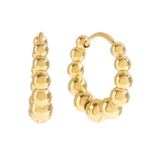 12mm Blasen Cycle Ohrringe 14K vergoldet