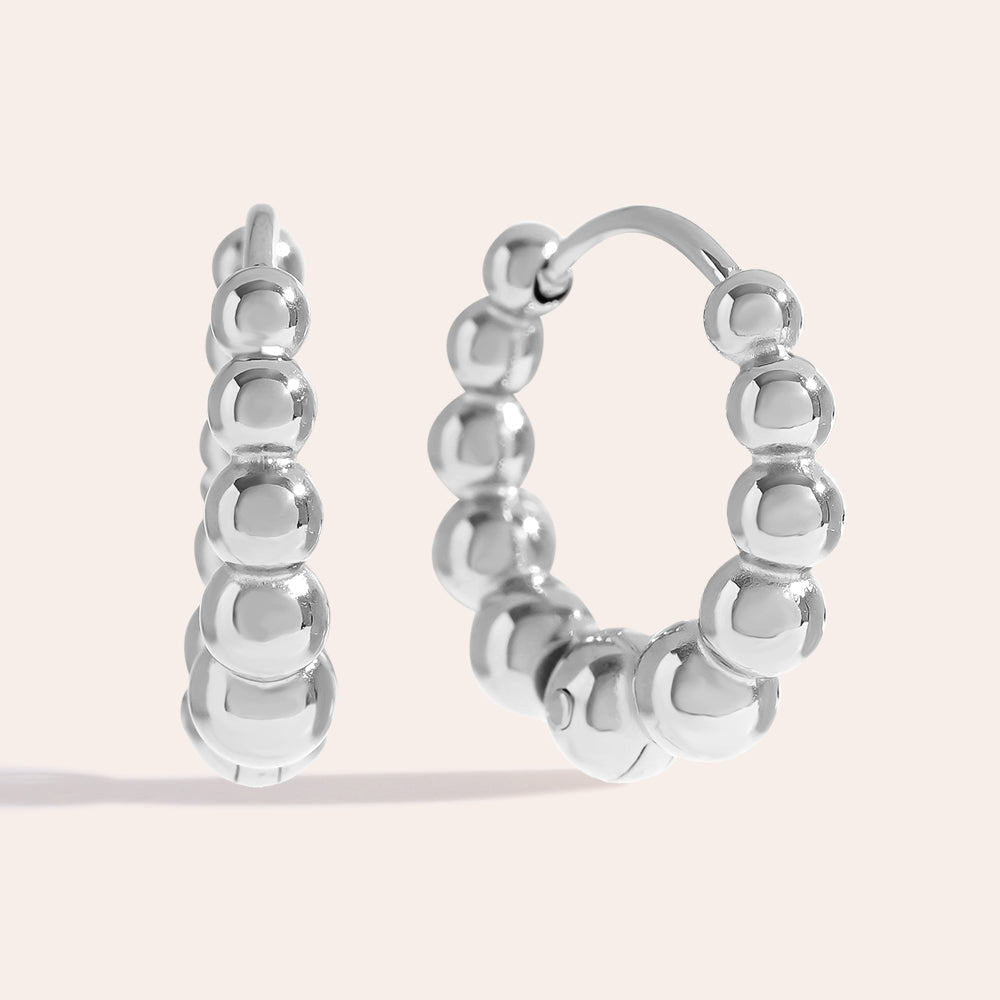 12mm Dots Cycle Ohrringe 14K vergoldet