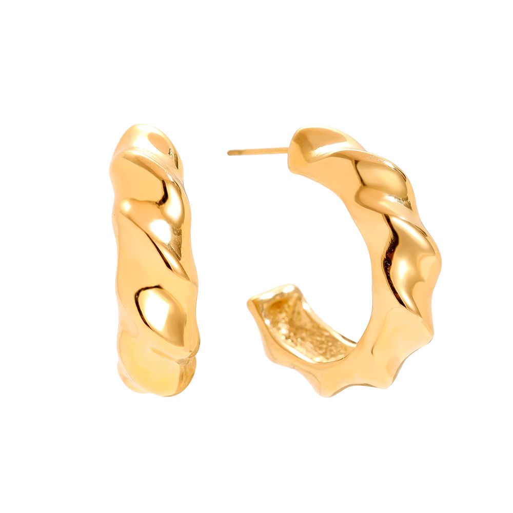 27mm Twist Jack Ohrringe 14K vergoldet