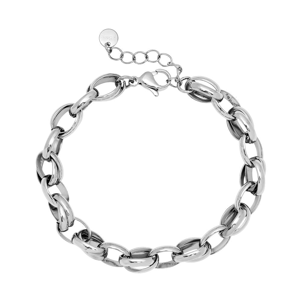 18cm Oval Chain Armkette 14K vergoldet