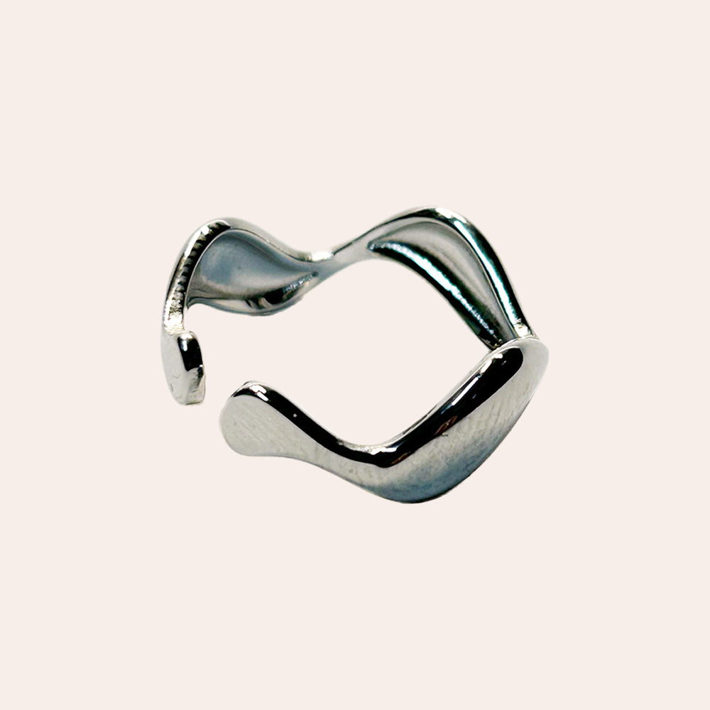 Thick Curvy Ring 14K vergoldet