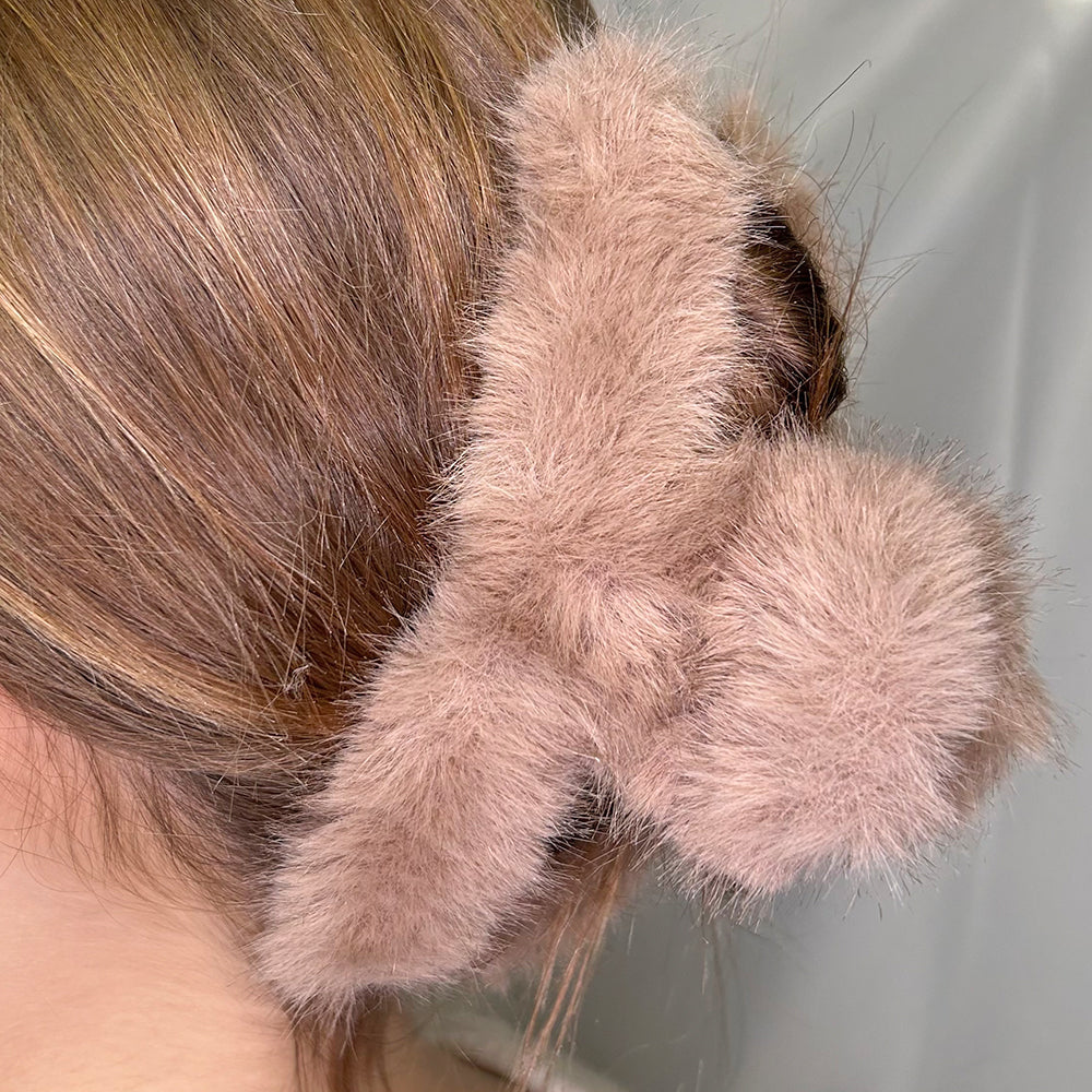 13cm Fluff Haarklammer